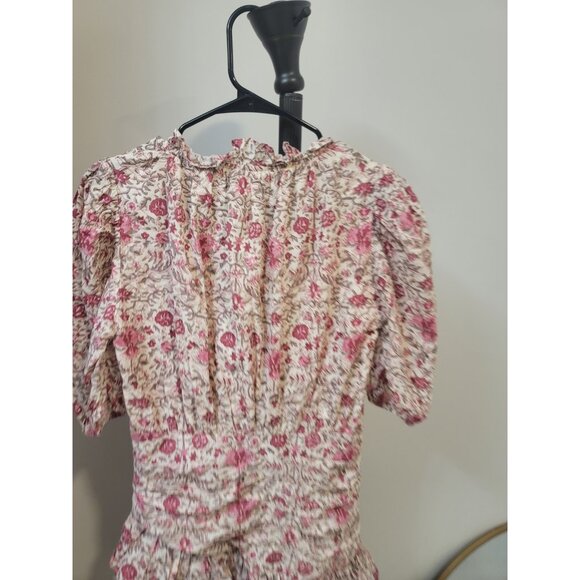 Anna Cate Womens Floral Maxi Sundress Sleeveless Zip Cotton Size M Multicolor - Picture 6 of 7